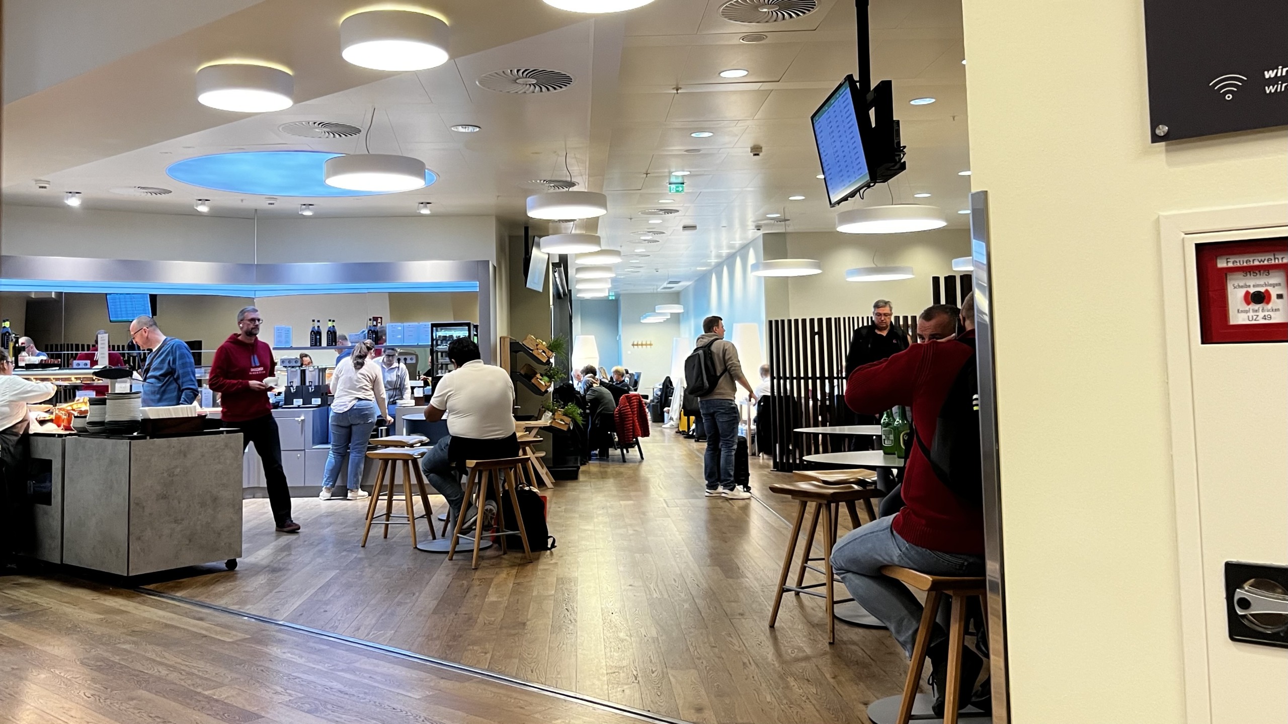 L'intérieur du lounge Austrian Business à Vienne