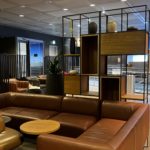 Un espace de repos au lounge Lufthansa Business G28 à Munich