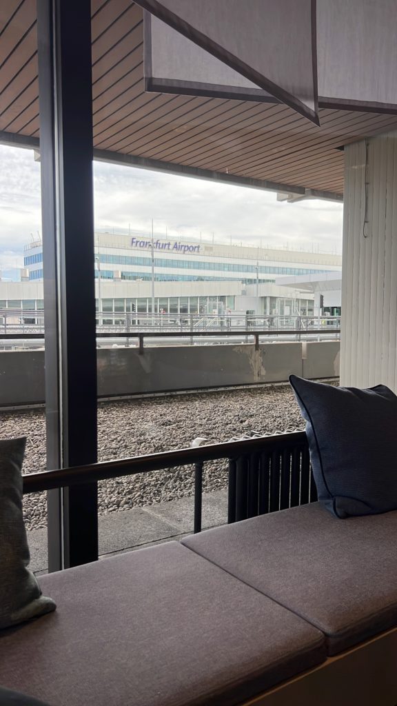 Une vue depuis le lounge du Sheraton à Frankfurt