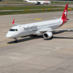 Un Embraer d'Helvetic à Zürich