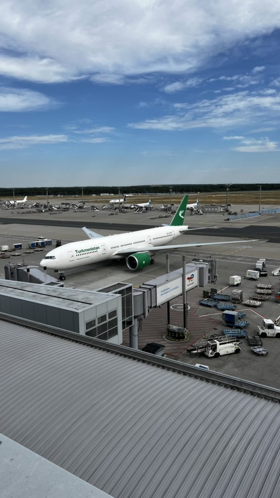 Un avion à Frankfurt