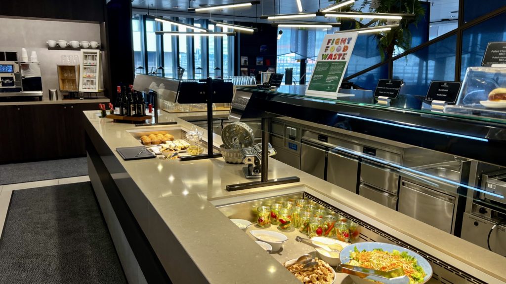 Le buffet au Sheraton Club, au Sheraton Frankfurt en Allemagne