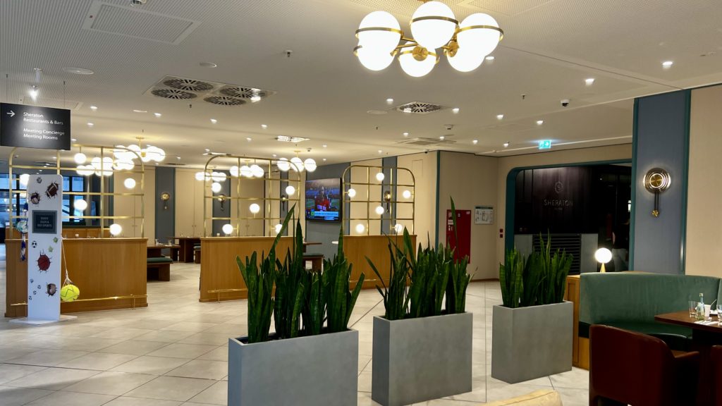 L'entrée du Sheraton Frankfurt en Allemagne