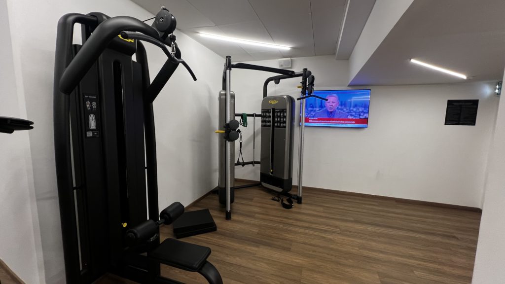 Le fitness à l'hôtel Sheraton Nice Airport, en France