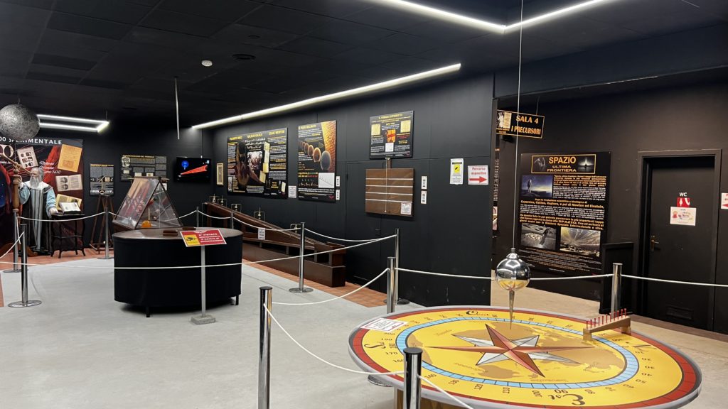 Une salle d'exposition au musée Volandia à Milan en Italie