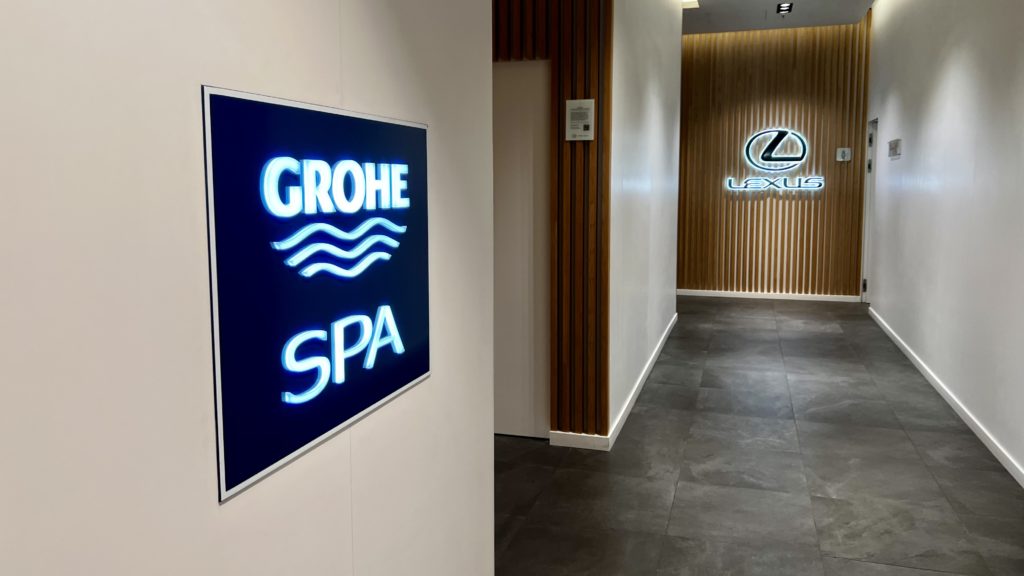 Le Grohe Spa au Brussels Airlines Lounge – Lexus Lounge l’aéroport de Bruxelles