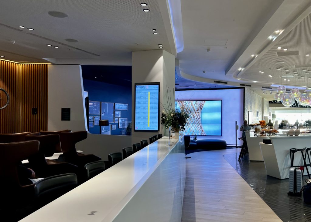 Une vue dans le Brussels Airlines Lounge – Lexus Lounge l’aéroport de Bruxelles