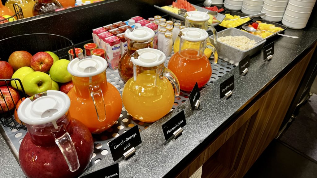 Le buffet du petit-déjeuner au Sheraton Brussels Airport Hotel