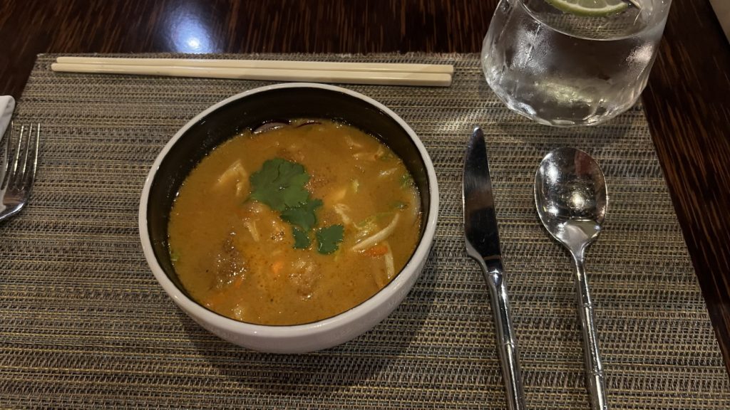 Une assiette dans un restaurant d
