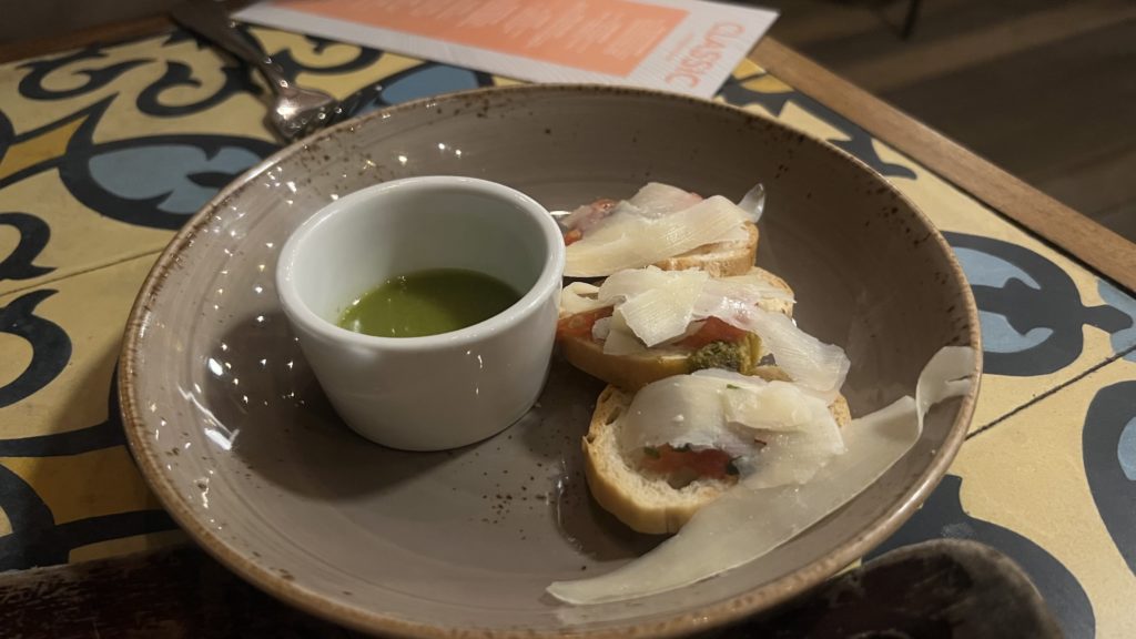 Des bruschetta