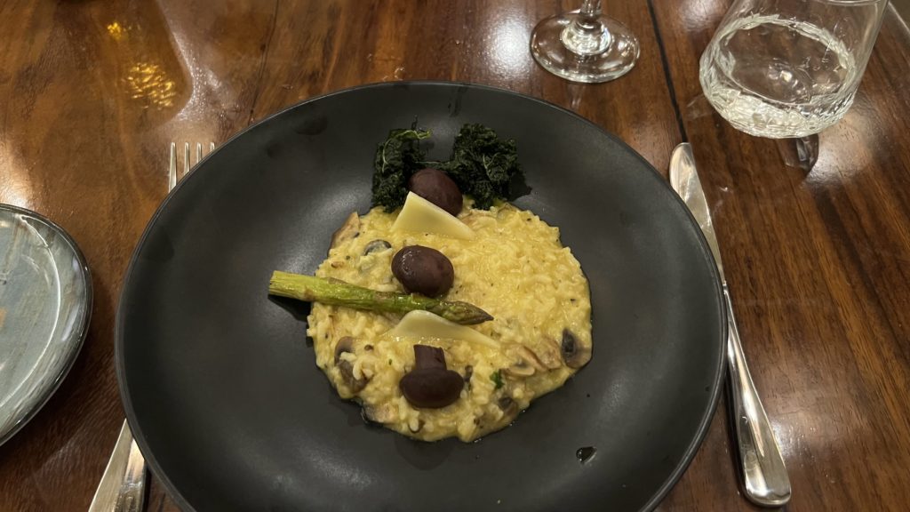 Un risotto proposé dans un restaurant d
