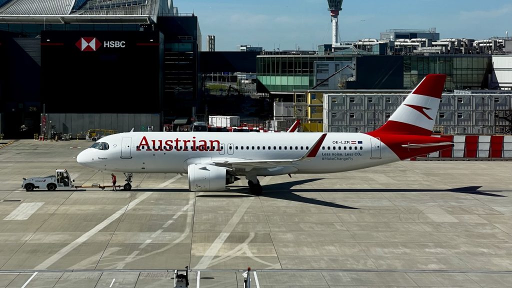 Un Airbus de Austrian avec l