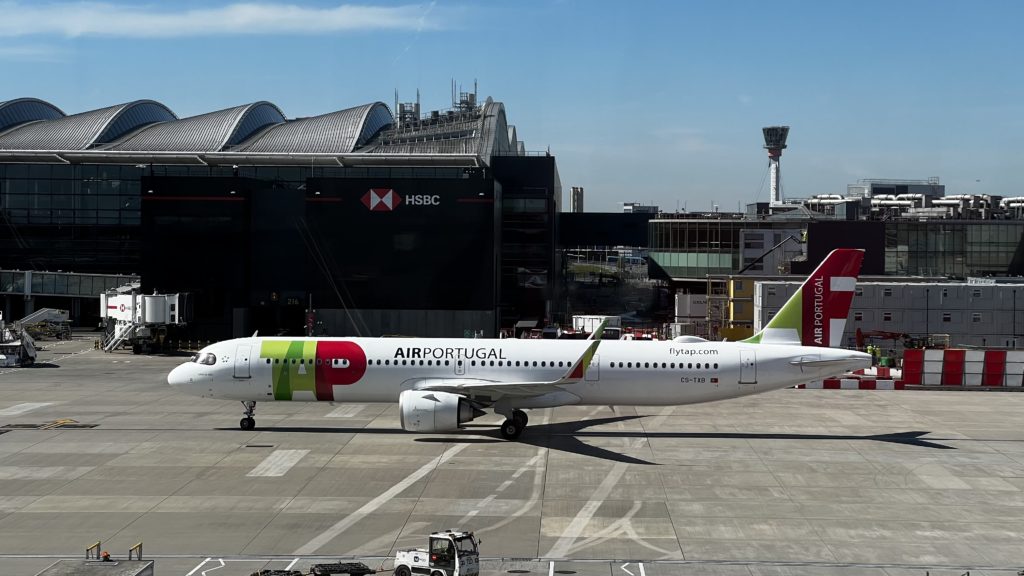 Un Airbus de TAP avec l