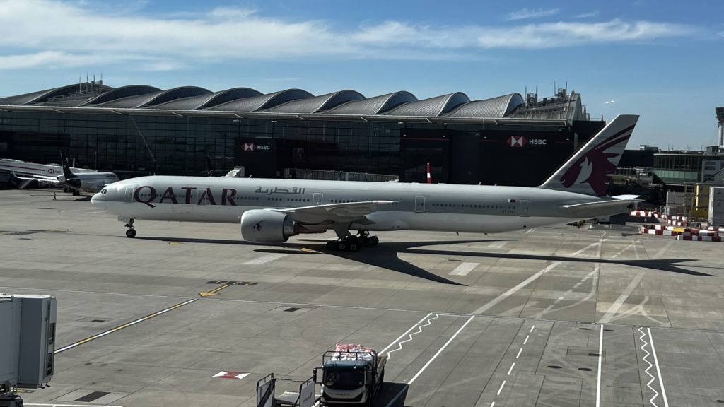 Un Boeing de Qatar A7-BAI à Londres Heathrow