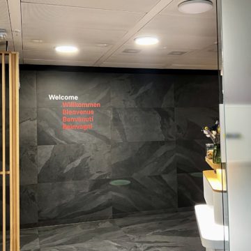 L'entrée du salon SWISS Senator
