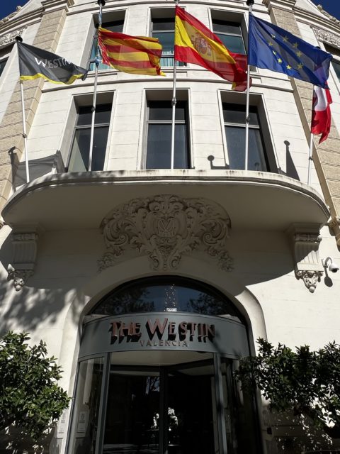 L'entrée de l'établissement The Westin Valencia